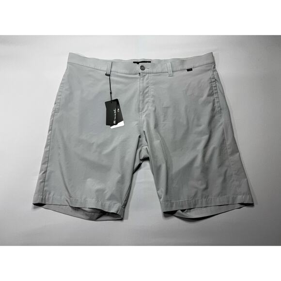 NWT Travis Mathew Men's Gray Striped Lightweight Golf Shorts - Size 42x10 - Picture 1 of 4